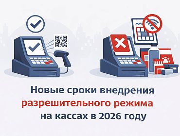 Новые сроки внедрения разрешительного режима на кассах в 2026 году