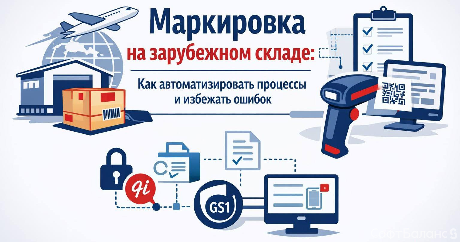 Маркировка на зарубежном складе: как автоматизировать процессы и избежать ошибок