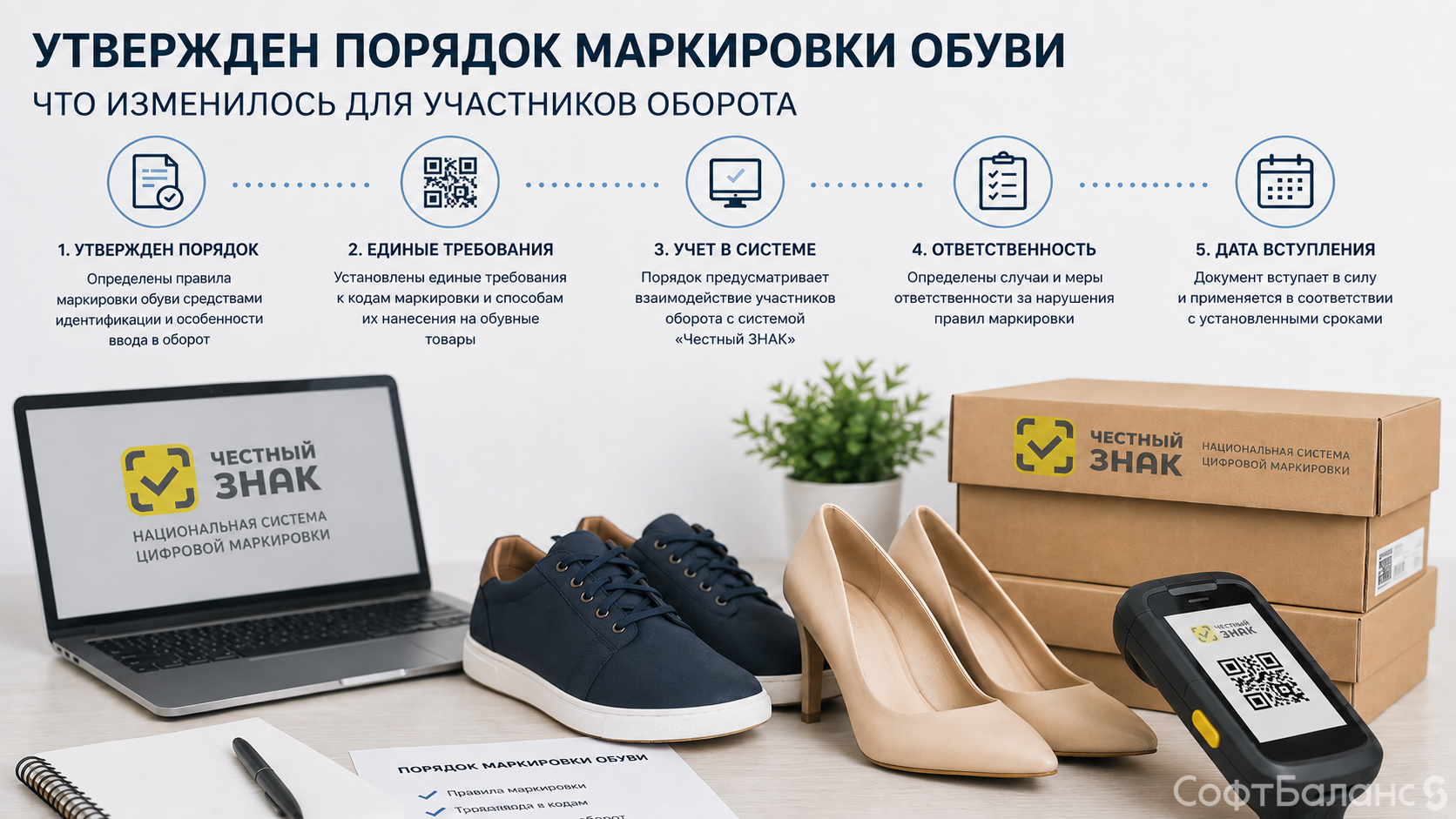 Утвержден порядок маркировки обуви