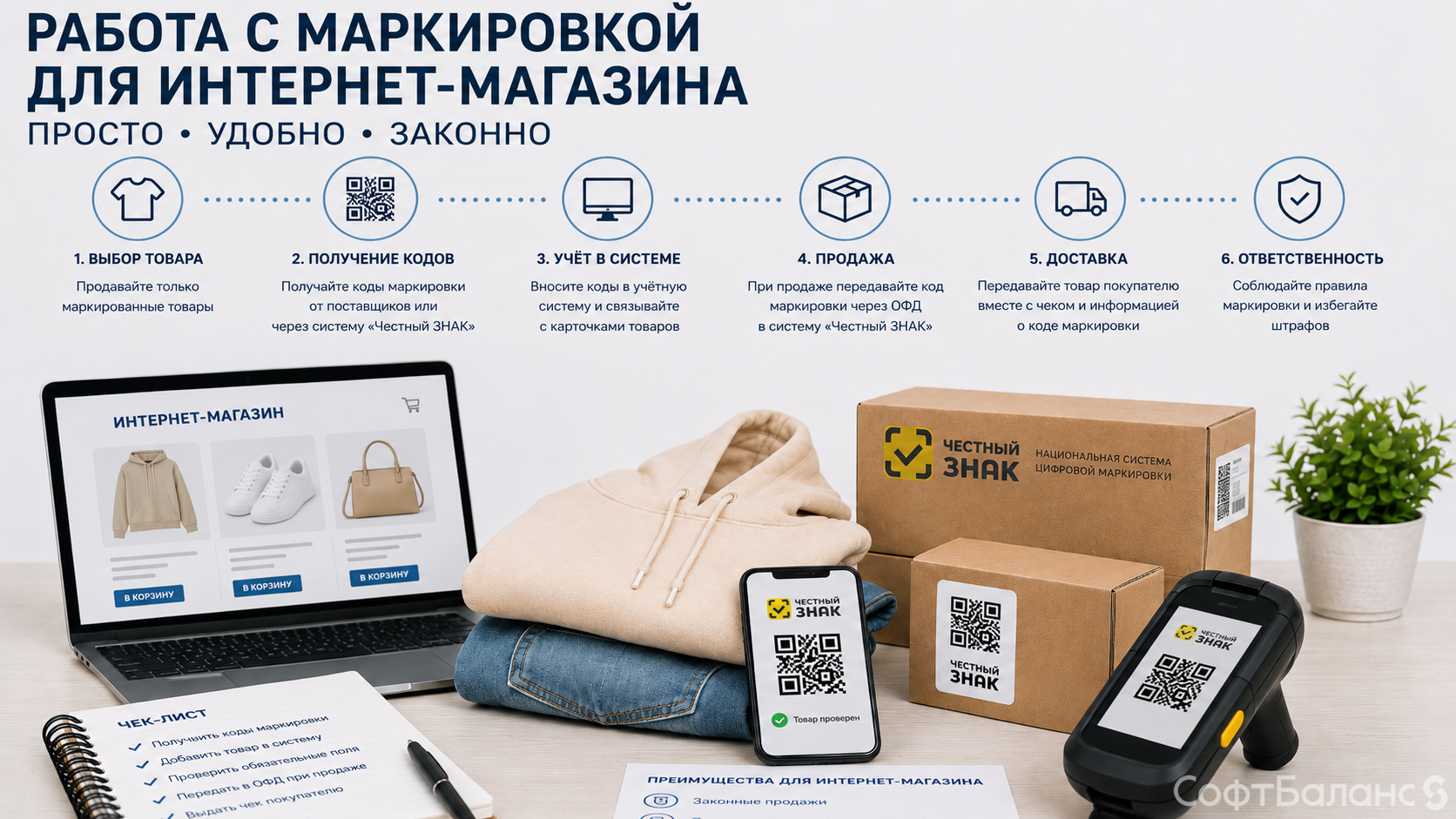 Работа с маркировкой для интернет-магазина