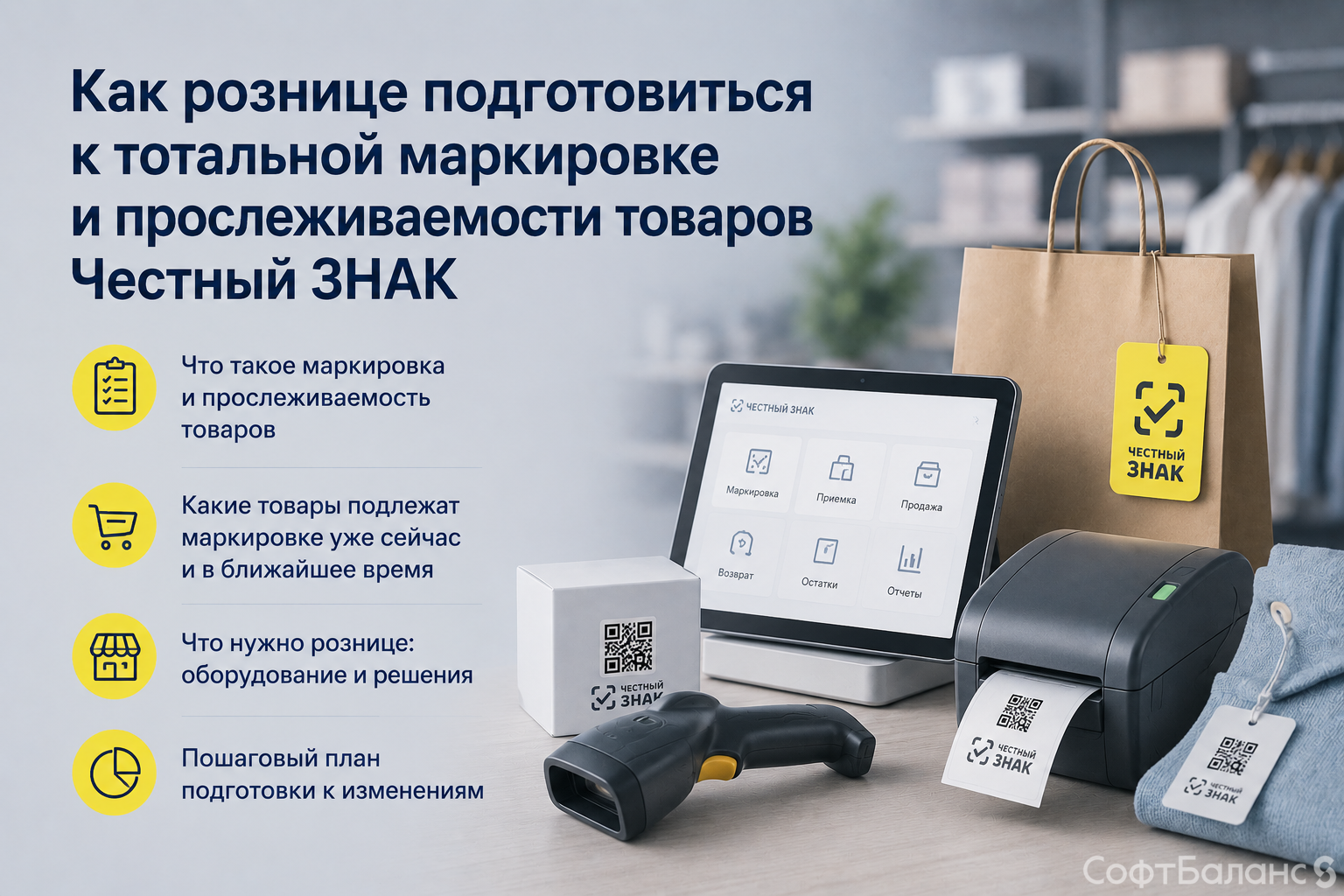 Как рознице подготовиться к тотальной маркировке и прослеживаемости товаров «Честный знак»
