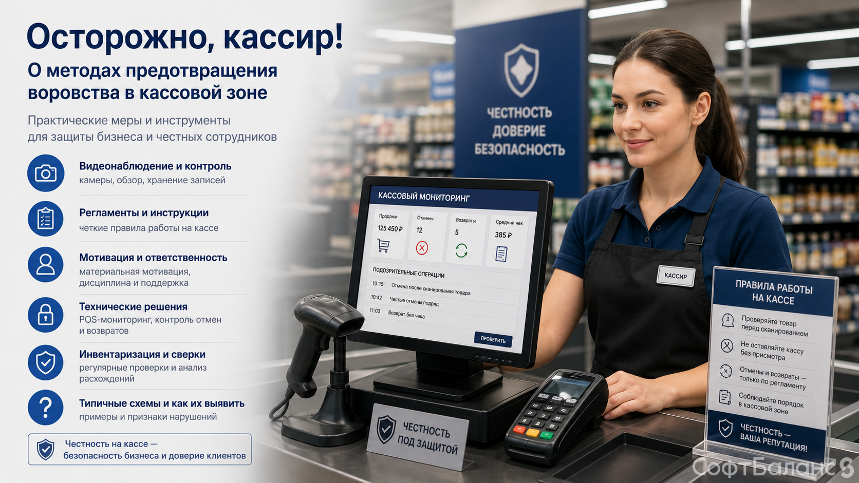 Осторожно кассир! О методах предотвращения воровства в кассовой зоне