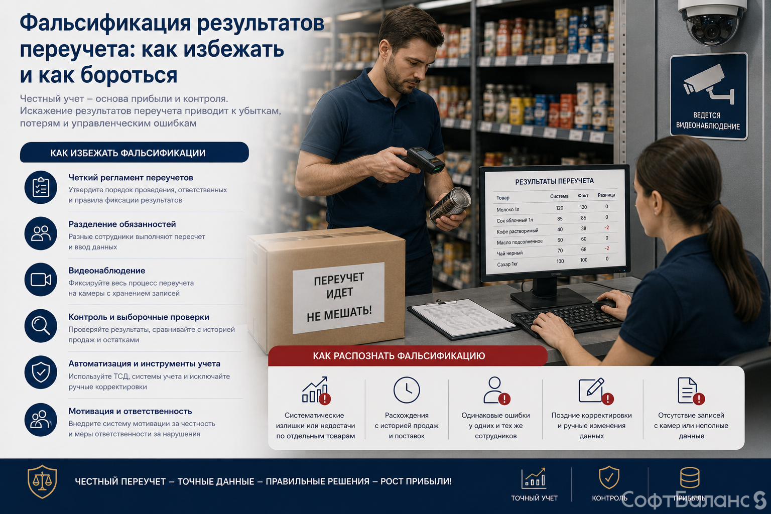 Фальсификация результатов переучета: как избежать и как бороться?