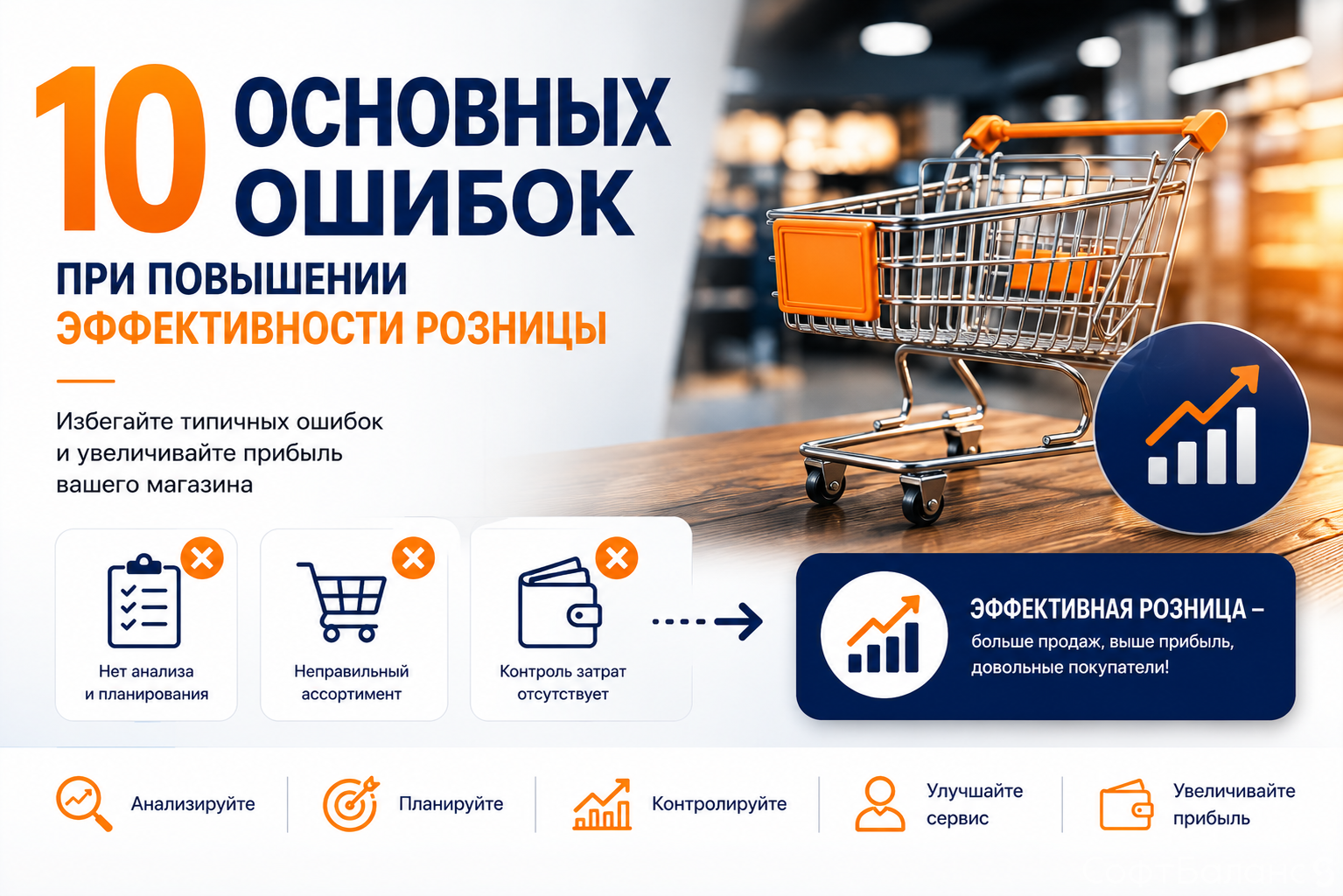 10 основных ошибок при повышении эффективности розницы