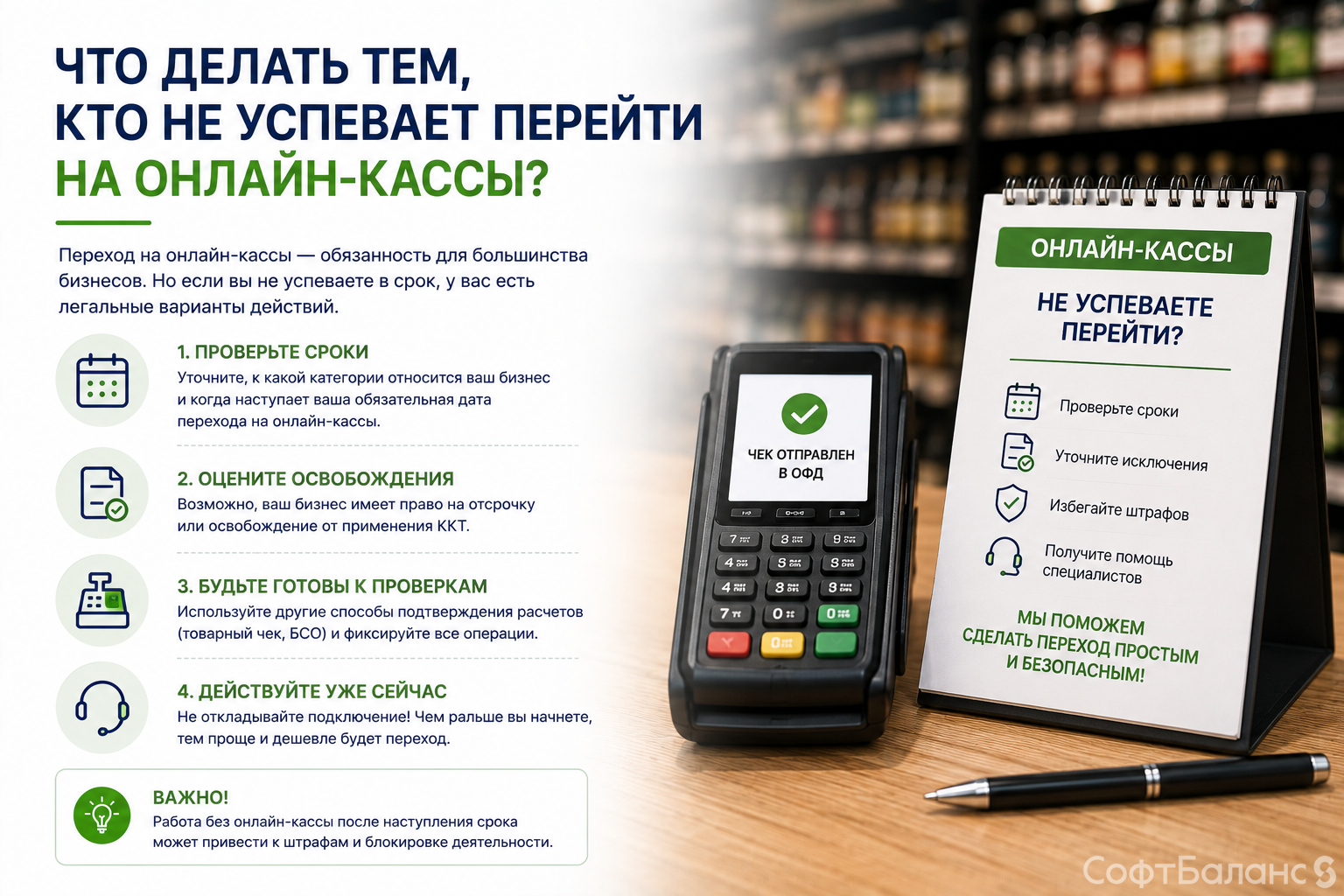 Что делать тем, кто не успевает перейти на online кассы