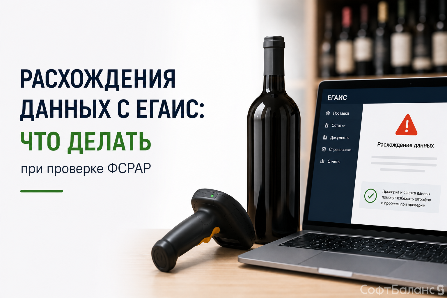 Расхождения данных с ЕГАИС: что делать при проверке ФСРАР