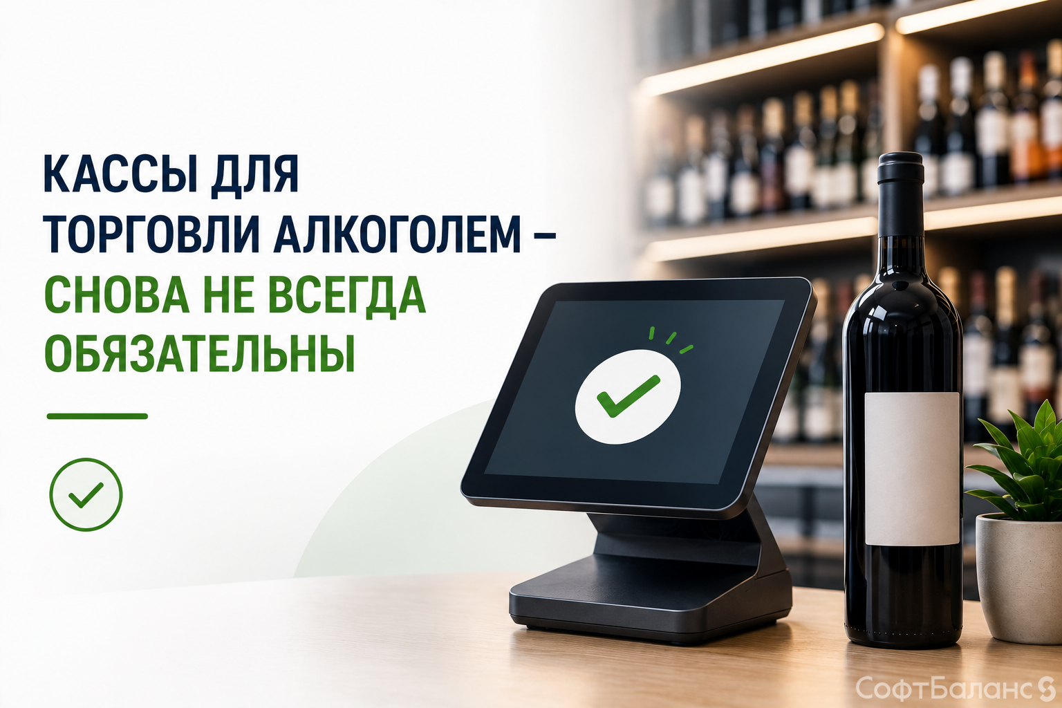 Кассы для торговли алкоголем снова не всегда обязательны