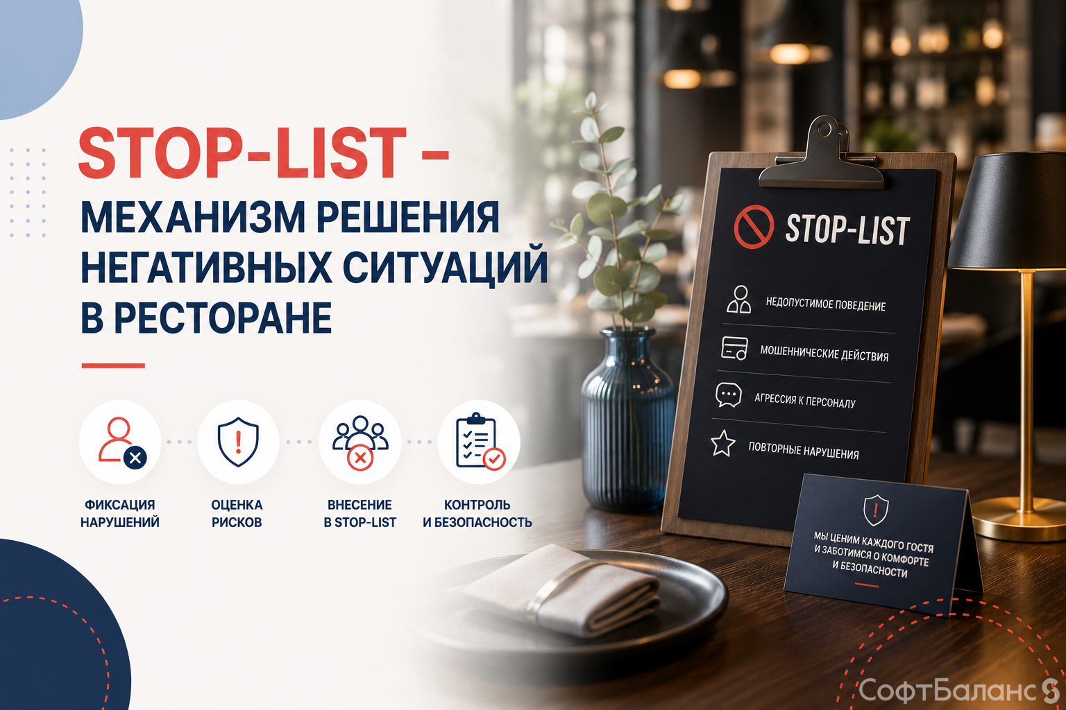 Стоп-лист. Механизм решения негативных ситуаций в ресторане