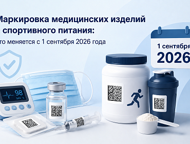 Маркировка медицинских изделий и спортивного питания: что меняется с 1 сентября 2026 года