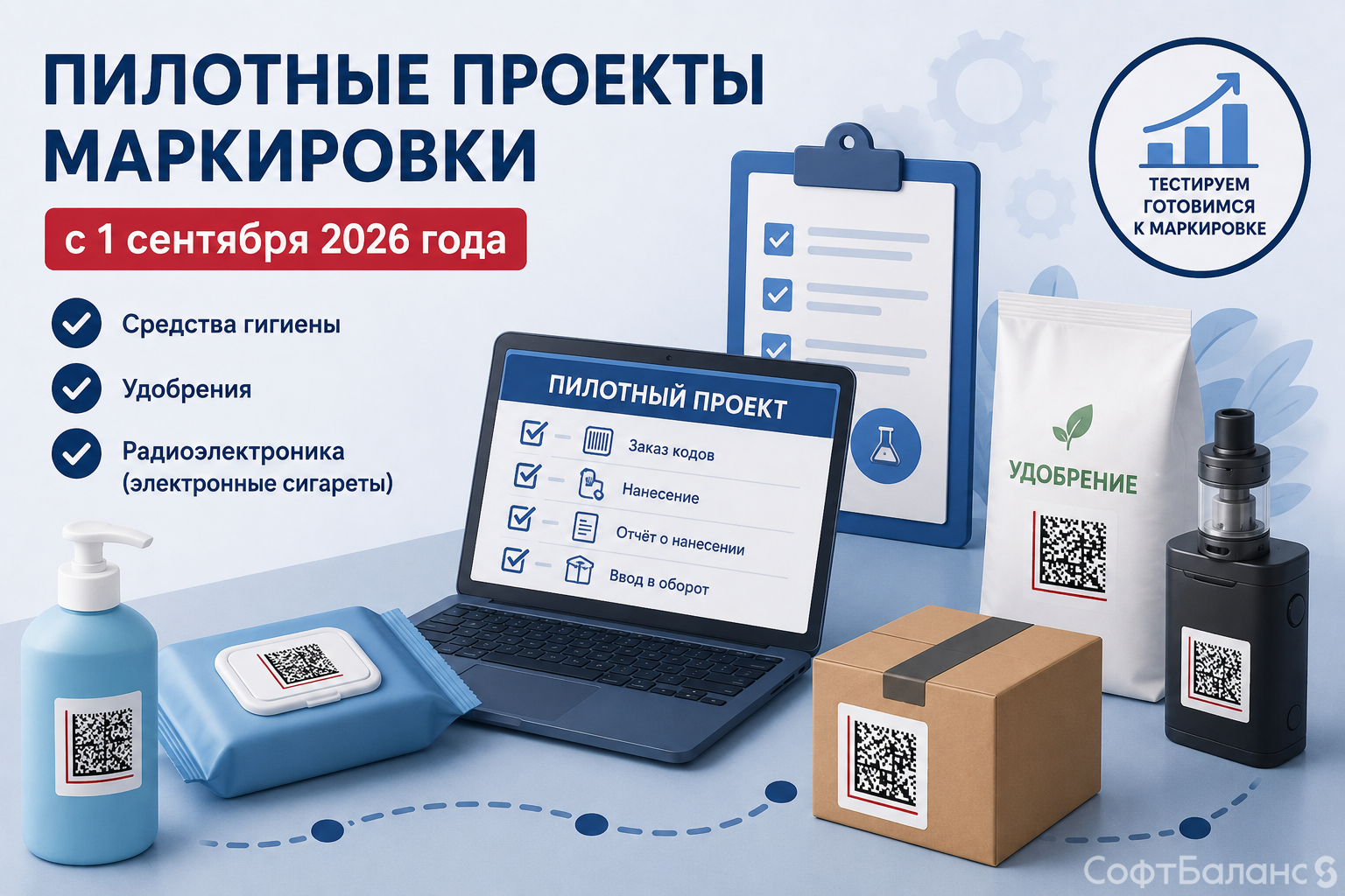 Пилотные проекты маркировки: какие товары попадают под новые правила с 1 сентября 2026 года