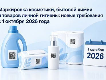 Маркировка косметики, бытовой химии и товаров личной гигиены: новые требования с 1 октября 2026 года